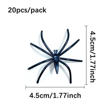 20pcs Black Spider