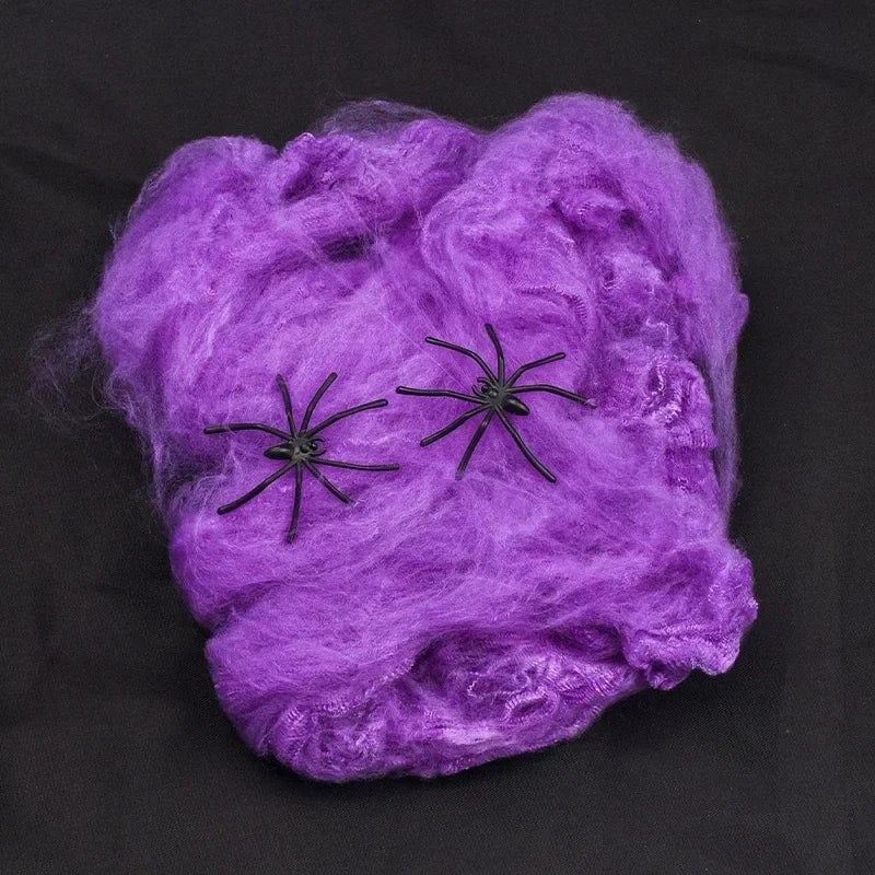 Artificial Spider Halloween Web Decoration