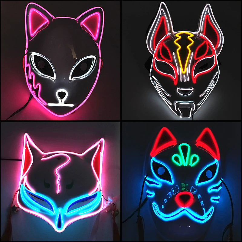 Glowing Halloween LED Masks