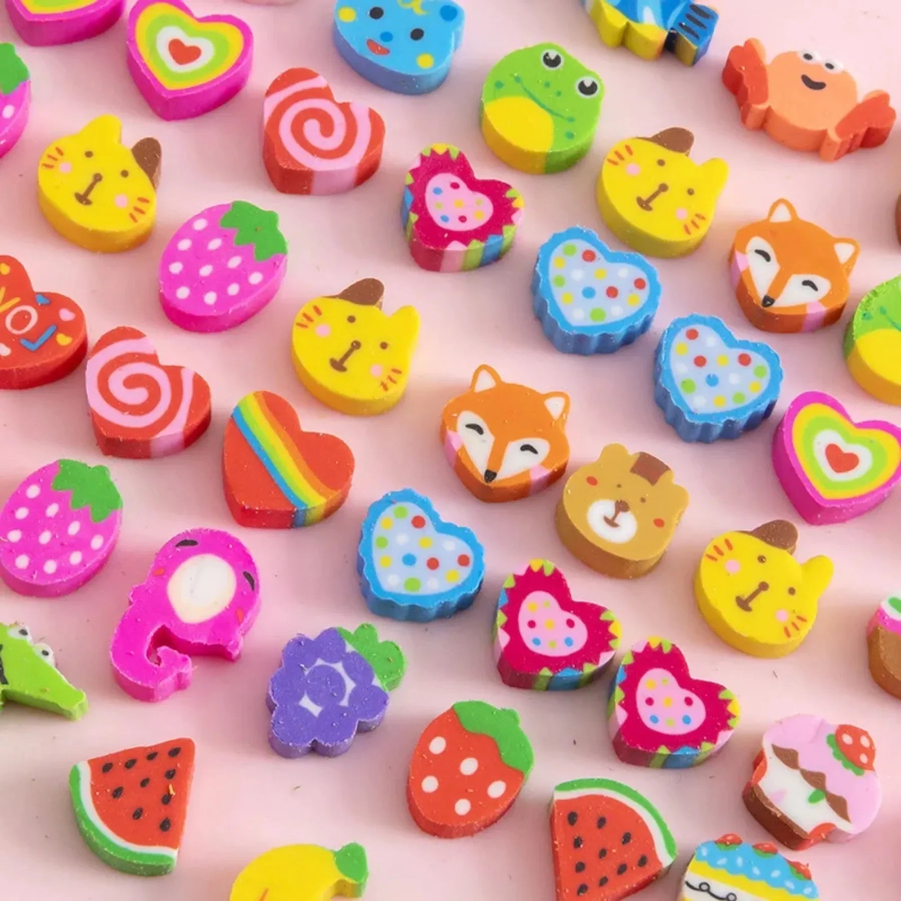 Miniature Cartoon Reward Erasers