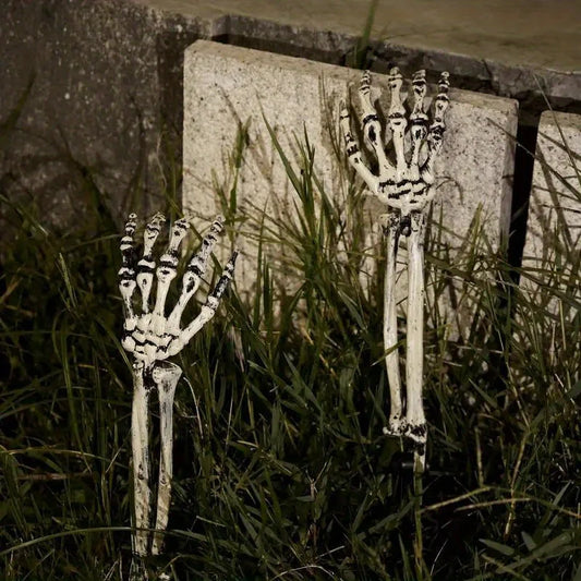 Garden Ground Stakes Skull Head