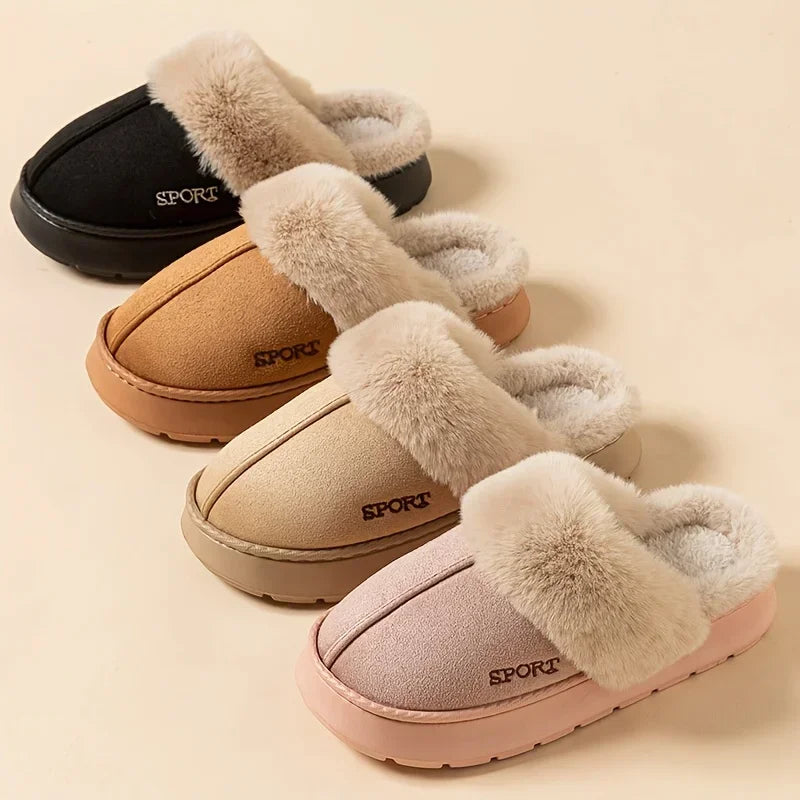 Furry Fur Slippers for Women