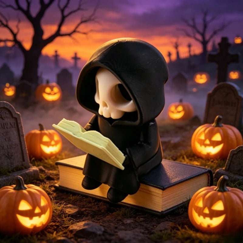Cartoon Grim Reaper Figure