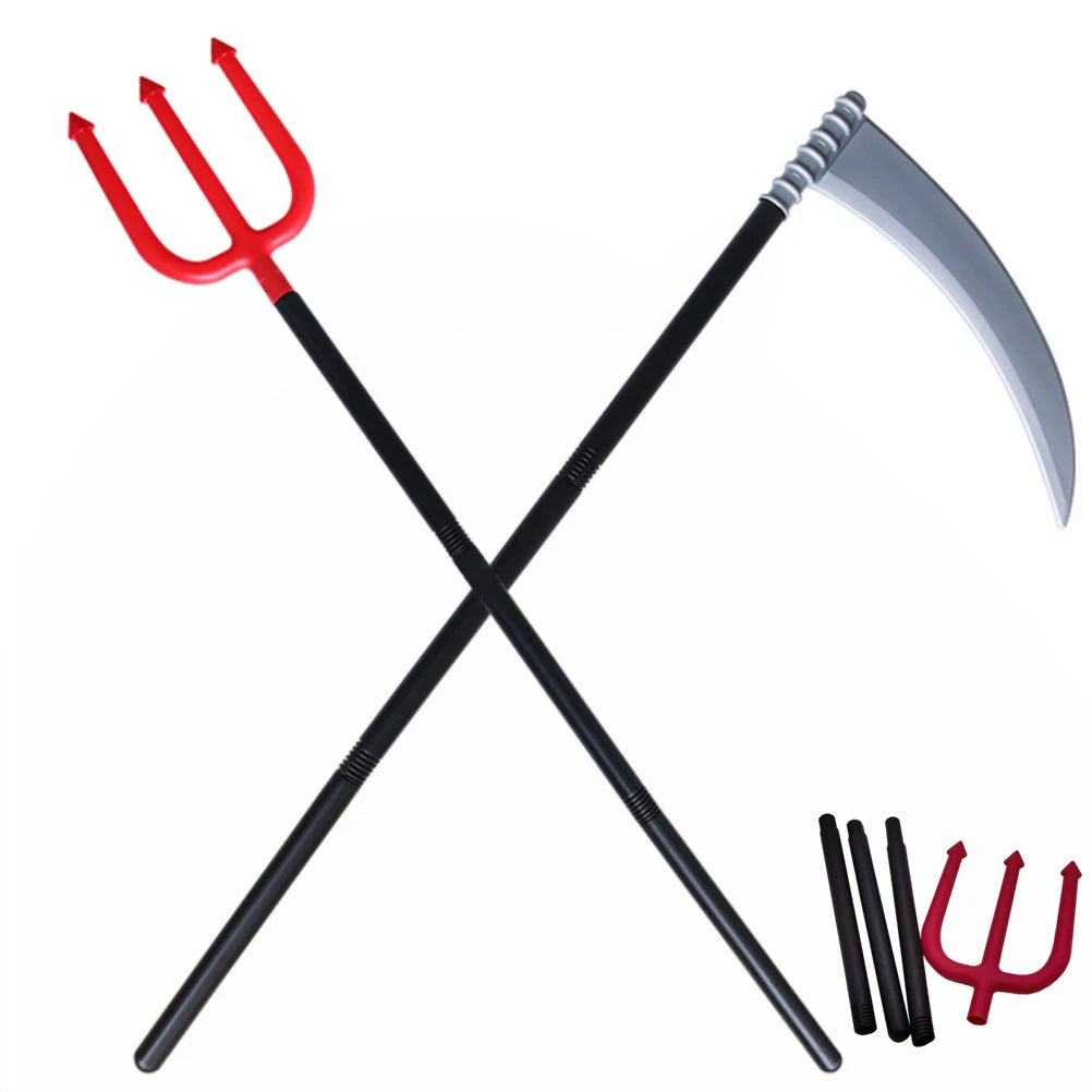 Halloween Props, Scythe & Trident