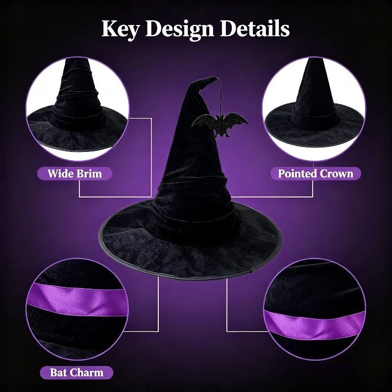 Halloween Crumpled Witch Hat