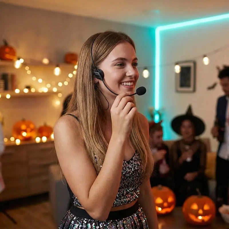 Fake Microphone Headset Costume