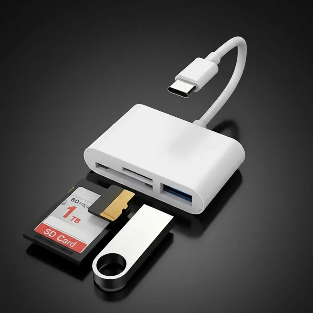 3-in-1 Pro-Media Memory Card Hub