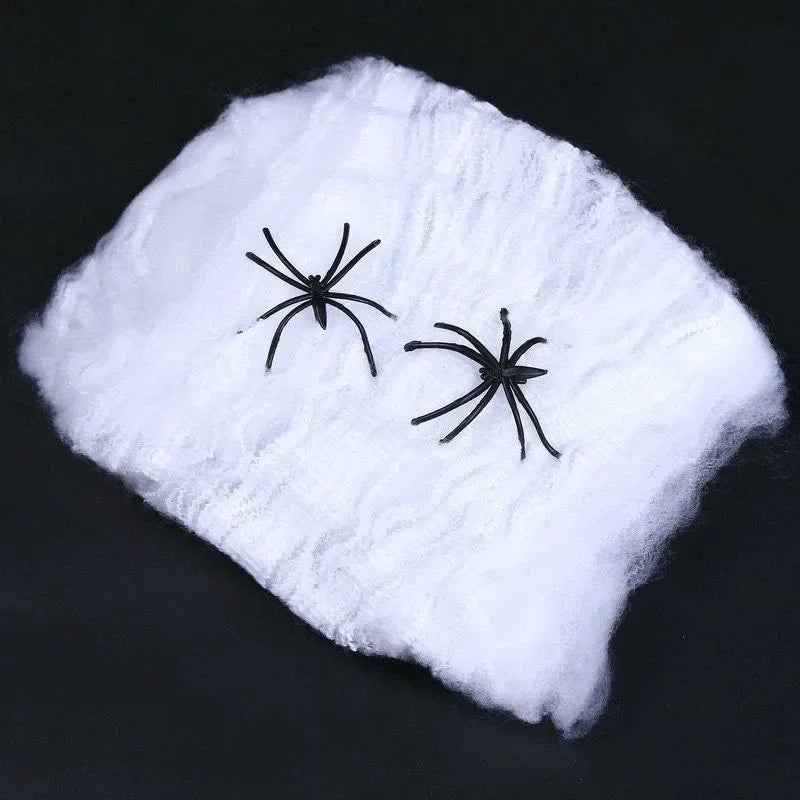 Artificial Spider Halloween Web Decoration